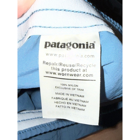 Men's Patagonia Baggies Shorts Blue Athletic Shorts size XL VINTAGE 4 in Inseam - Picture 10 of 10